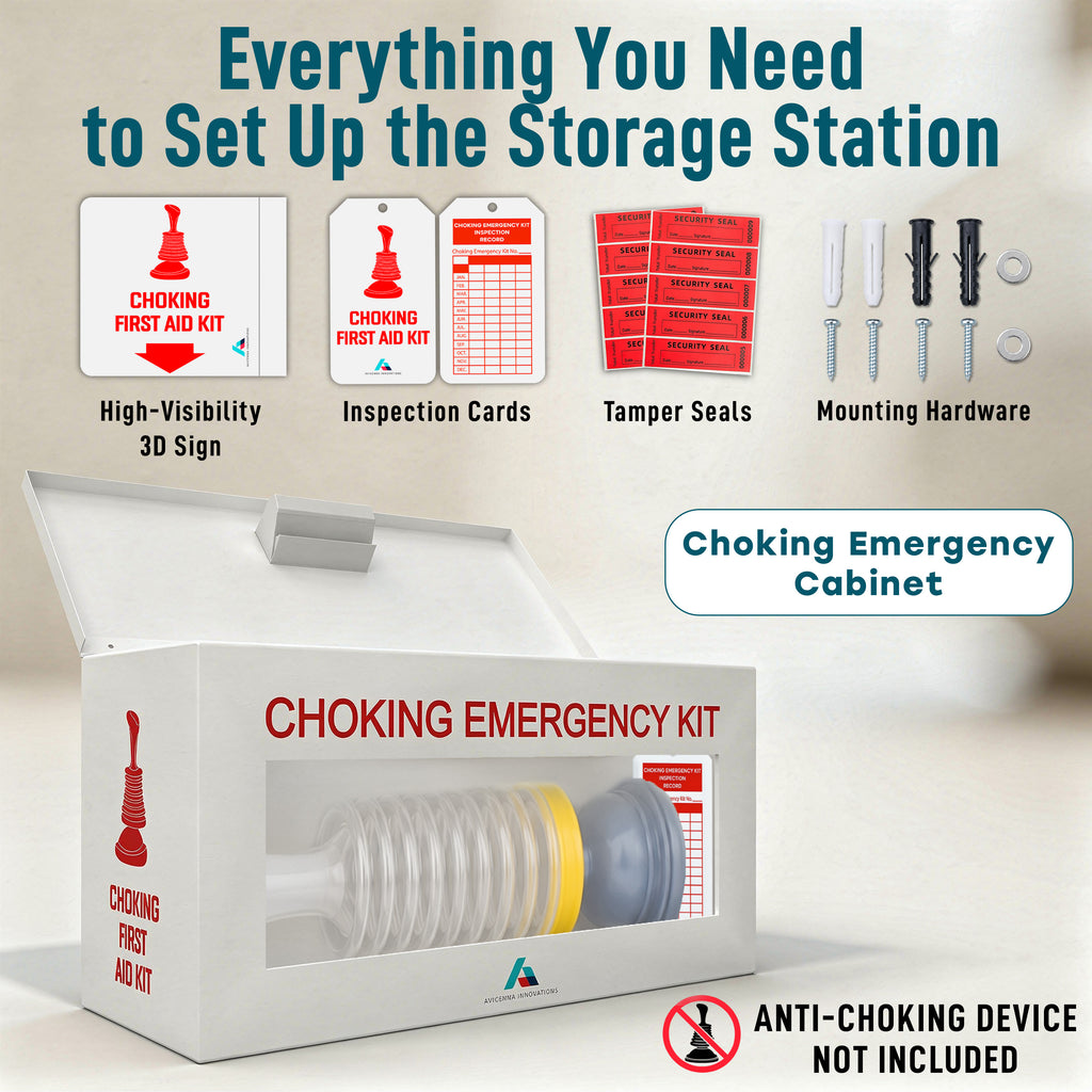 Avicenna Innovations Product: Ready-to-Deploy Choking Emergency Cabinet Wall Mount