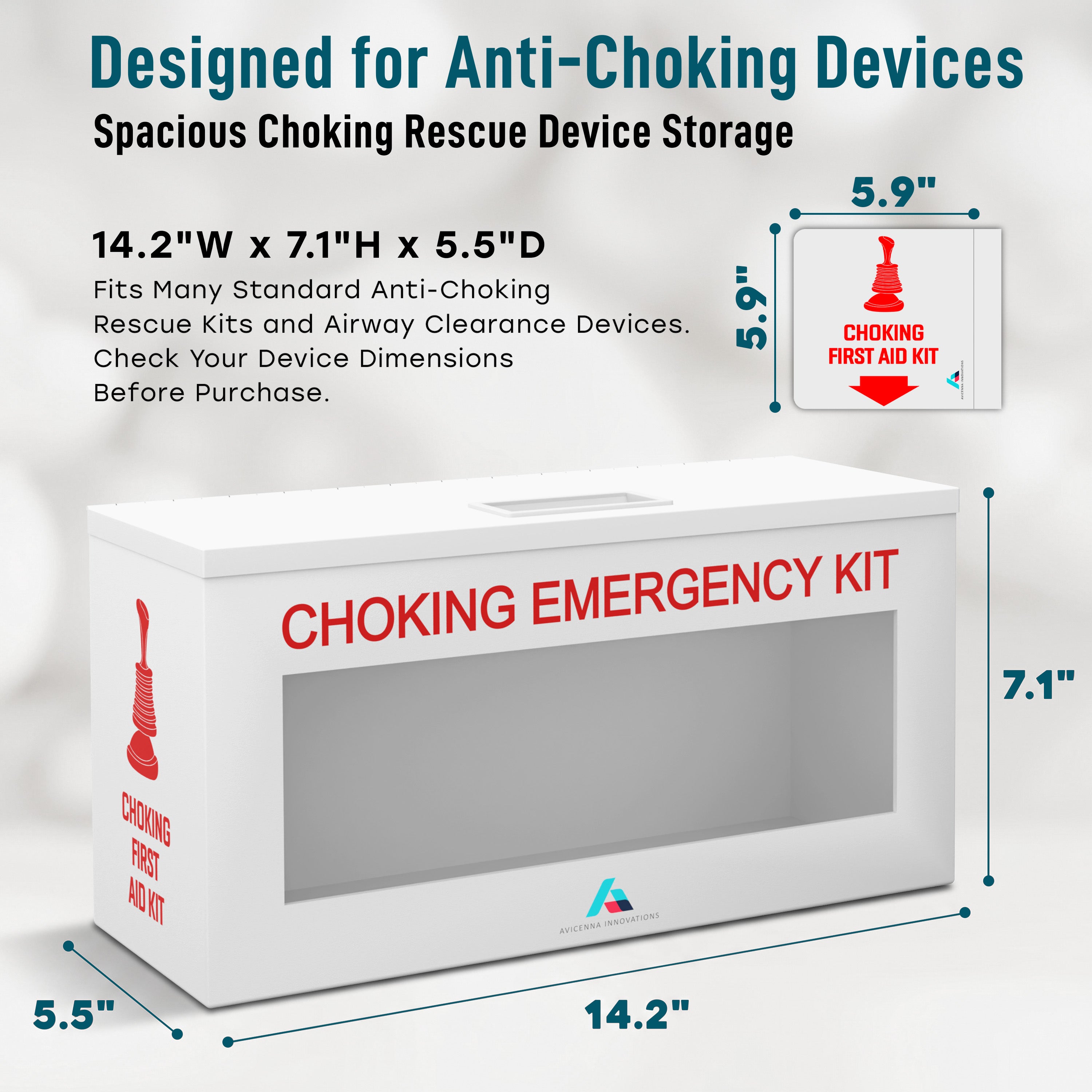 Ready-to-Deploy Choking Emergency Cabinet Wall Mount