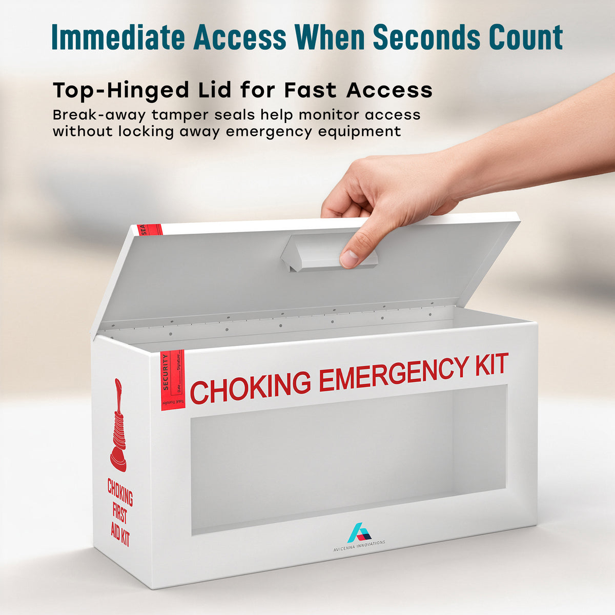 Ready-to-Deploy Choking Emergency Cabinet Wall Mount