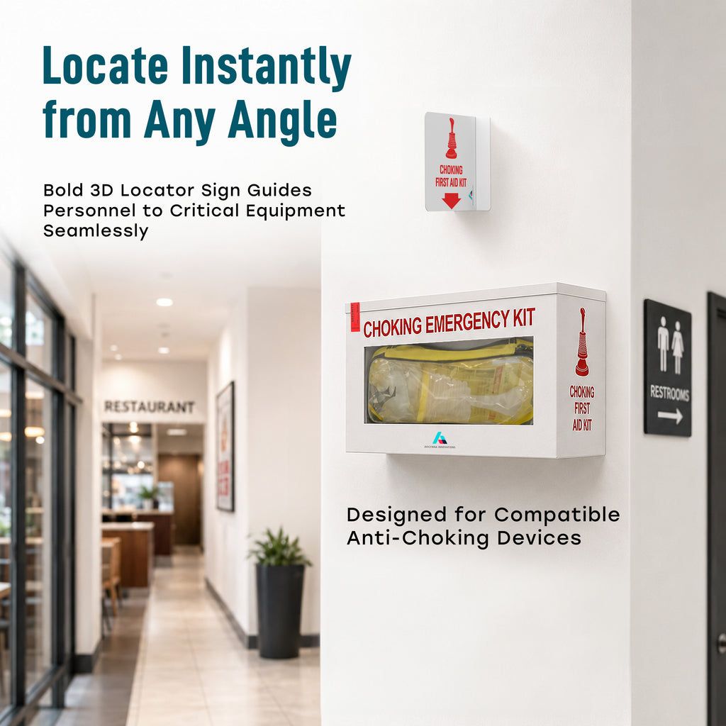 Avicenna Innovations Product: Ready-to-Deploy Choking Emergency Cabinet Wall Mount