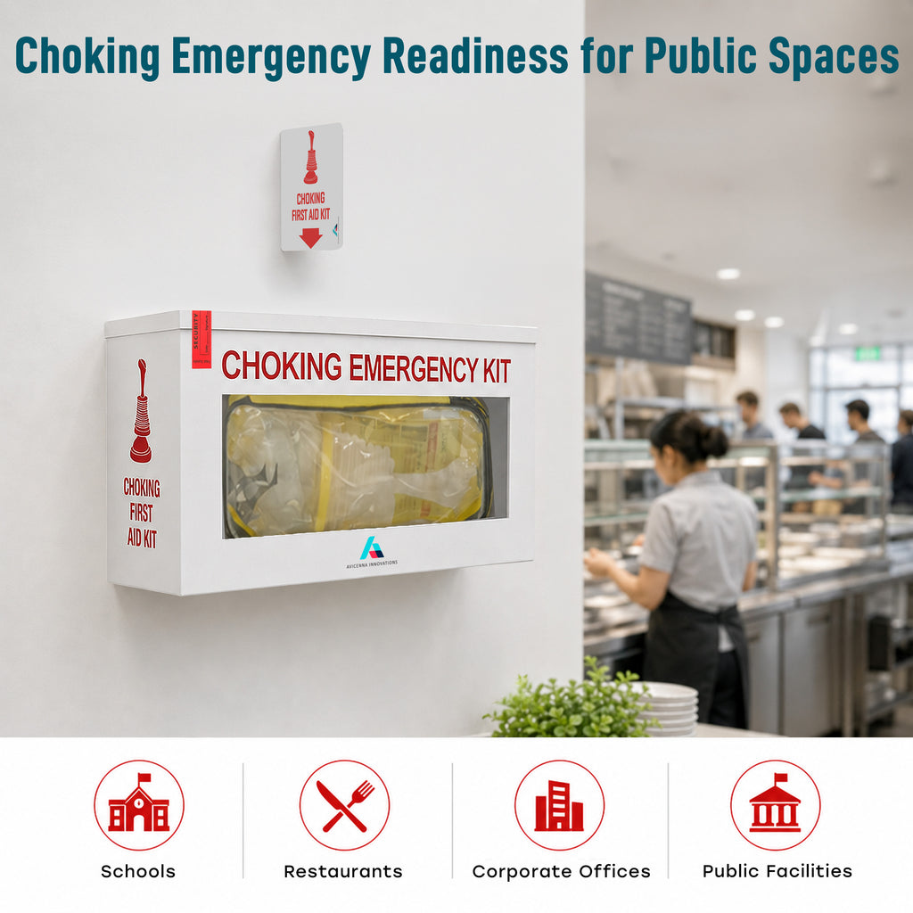 Avicenna Innovations Product: Ready-to-Deploy Choking Emergency Cabinet Wall Mount
