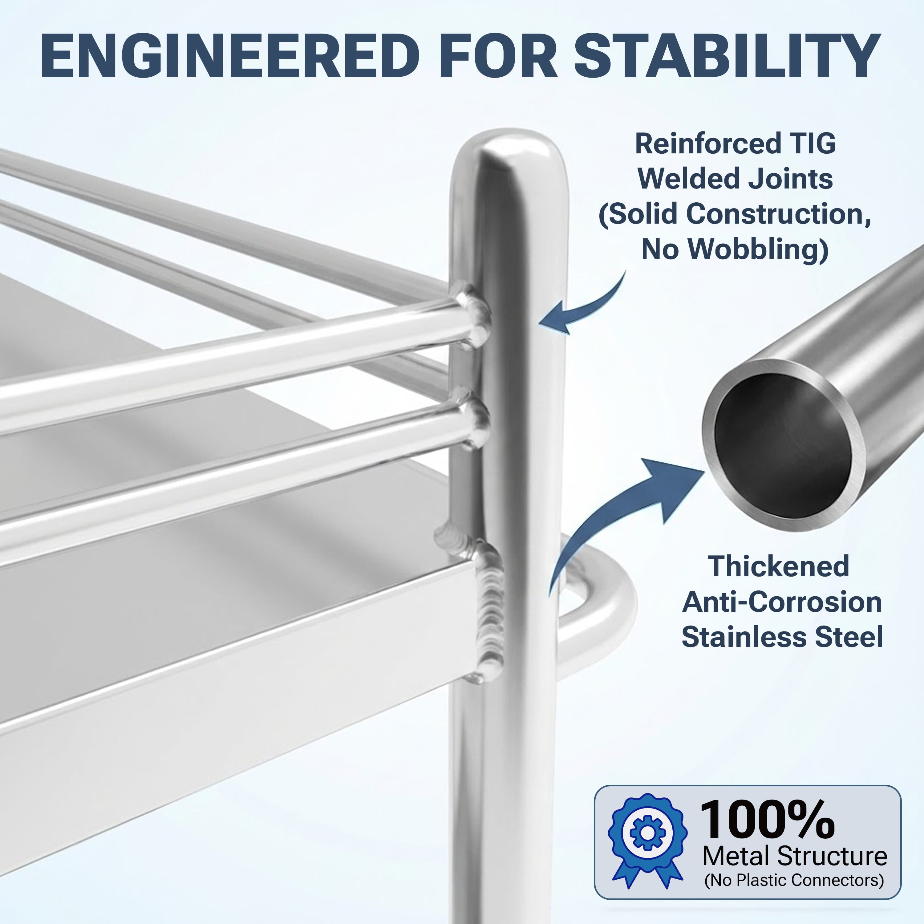 Avicenna Innovations Collection: Stainless Steel Carts