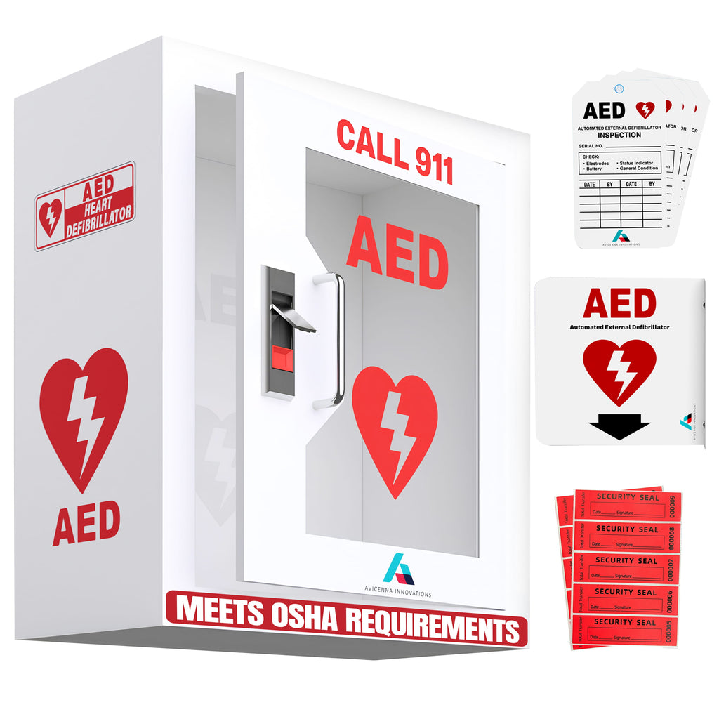 Avicenna Innovations Product: Avicenna Innovations Steel AED Cabinet Kit with Snaplock