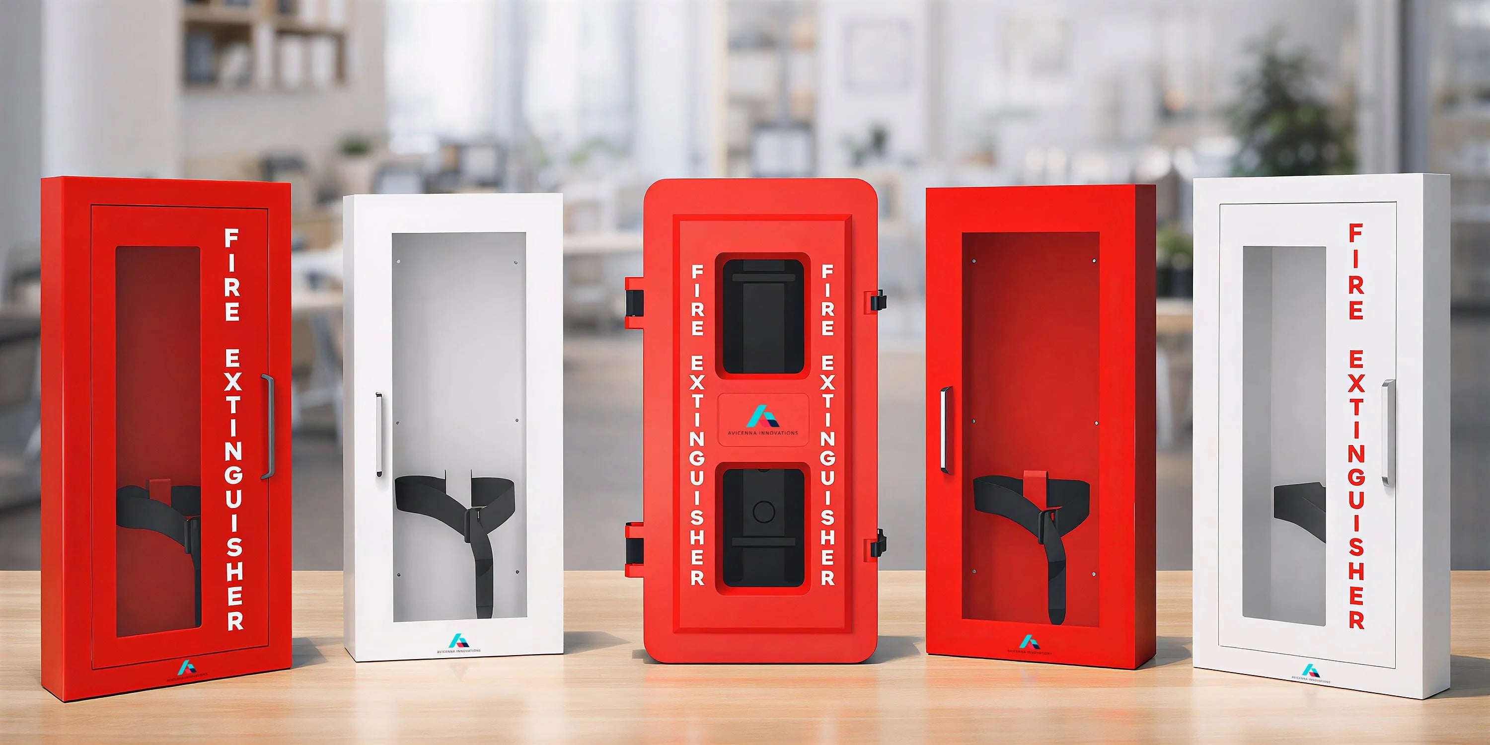 Avicenna Innovations Steel Fire Extinguisher Cabinets