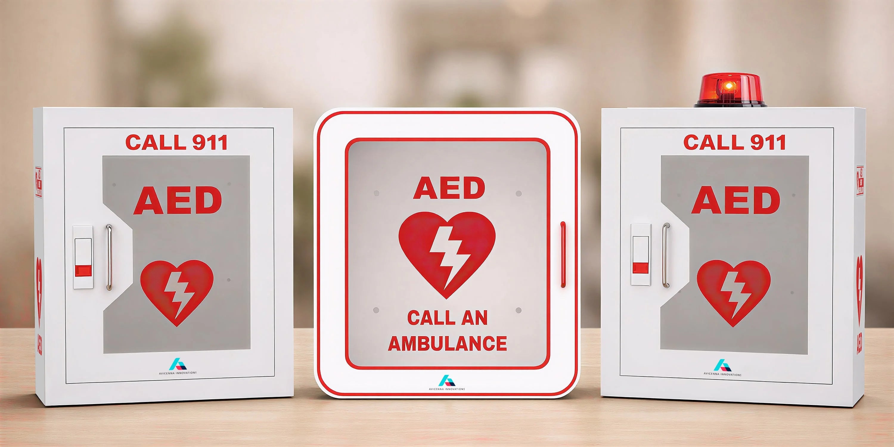Avicenna Innovations Wall Mounted Steel AED Cabinets